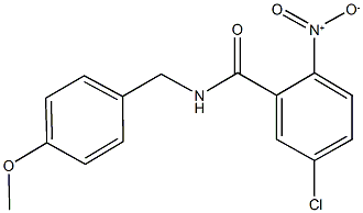 5-chloro-2-nitro-N-(4-methoxybenzyl)benzamide Struktur