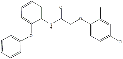 2-(4-chloro-2-methylphenoxy)-N-(2-phenoxyphenyl)acetamide Struktur