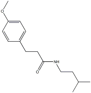 N-isopentyl-3-(4-methoxyphenyl)propanamide Struktur