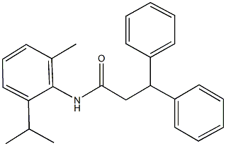 N-(2-isopropyl-6-methylphenyl)-3,3-diphenylpropanamide Struktur