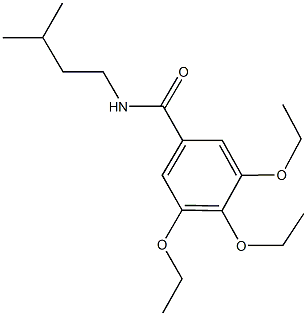 3,4,5-triethoxy-N-isopentylbenzamide Struktur