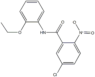 5-chloro-N-(2-ethoxyphenyl)-2-nitrobenzamide Struktur