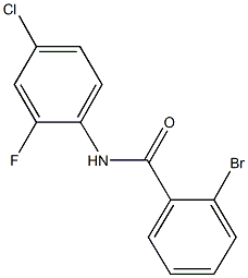 2-bromo-N-(4-chloro-2-fluorophenyl)benzamide Struktur