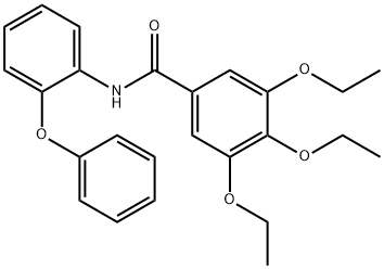 3,4,5-triethoxy-N-(2-phenoxyphenyl)benzamide Struktur