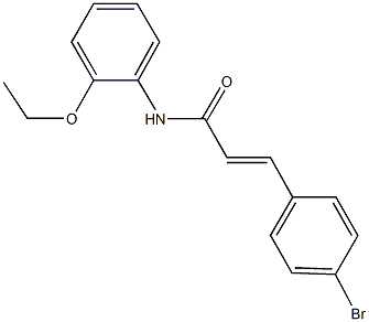 3-(4-bromophenyl)-N-(2-ethoxyphenyl)acrylamide Struktur