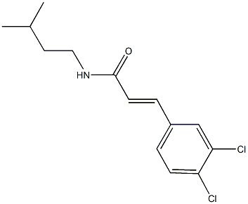 3-(3,4-dichlorophenyl)-N-isopentylacrylamide Struktur