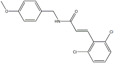 3-(2,6-dichlorophenyl)-N-(4-methoxybenzyl)acrylamide Struktur