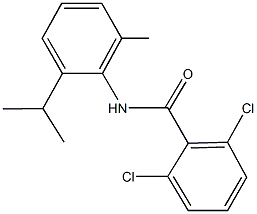 2,6-dichloro-N-(2-isopropyl-6-methylphenyl)benzamide Struktur