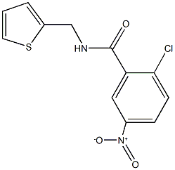 2-chloro-5-nitro-N-(2-thienylmethyl)benzamide Struktur