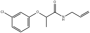 N-allyl-2-(3-chlorophenoxy)propanamide Struktur