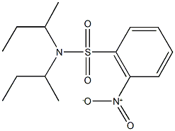 N,N-di(sec-butyl)-2-nitrobenzenesulfonamide Struktur