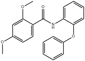 2,4-dimethoxy-N-(2-phenoxyphenyl)benzamide Struktur