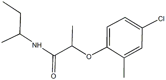 N-(sec-butyl)-2-(4-chloro-2-methylphenoxy)propanamide Struktur