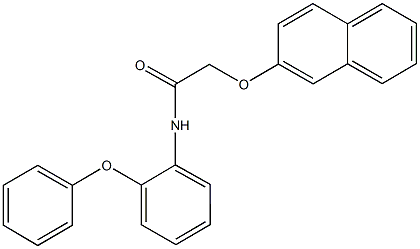 2-(2-naphthyloxy)-N-(2-phenoxyphenyl)acetamide Struktur