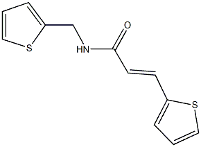 3-(2-thienyl)-N-(2-thienylmethyl)acrylamide Struktur