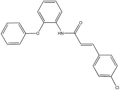 3-(4-chlorophenyl)-N-(2-phenoxyphenyl)acrylamide Struktur