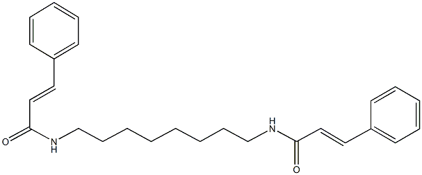 N-[8-(cinnamoylamino)octyl]-3-phenylacrylamide Struktur