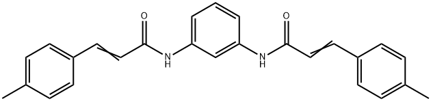 3-(4-methylphenyl)-N-(3-{[3-(4-methylphenyl)acryloyl]amino}phenyl)acrylamide Struktur