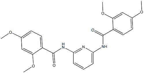 N-{6-[(2,4-dimethoxybenzoyl)amino]-2-pyridinyl}-2,4-dimethoxybenzamide Struktur