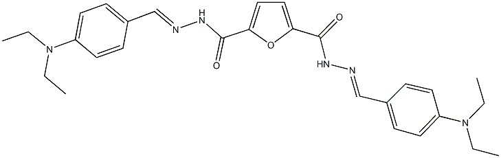 N'~2~,N'~5~-bis[4-(diethylamino)benzylidene]-2,5-furandicarbohydrazide Struktur