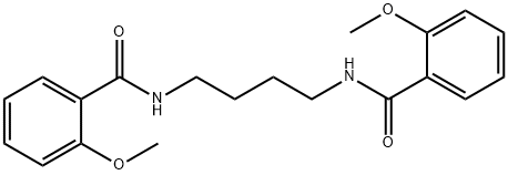 2-methoxy-N-{4-[(2-methoxybenzoyl)amino]butyl}benzamide Struktur