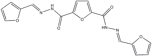 N'~2~,N'~5~-bis(2-furylmethylene)-2,5-furandicarbohydrazide Struktur