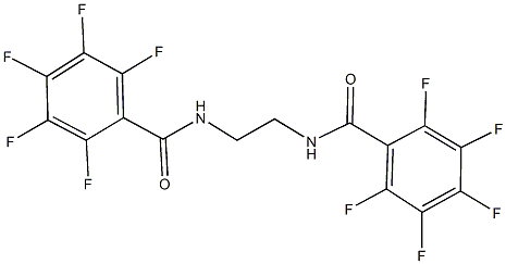 2,3,4,5,6-pentafluoro-N-{2-[(2,3,4,5,6-pentafluorobenzoyl)amino]ethyl}benzamide Struktur