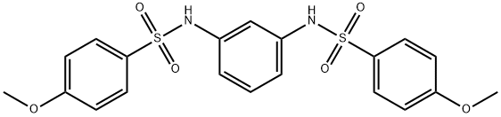 4-methoxy-N-(3-{[(4-methoxyphenyl)sulfonyl]amino}phenyl)benzenesulfonamide Struktur