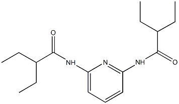 2-ethyl-N-{6-[(2-ethylbutanoyl)amino]-2-pyridinyl}butanamide Struktur