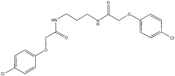 2-(4-chlorophenoxy)-N-(3-{[(4-chlorophenoxy)acetyl]amino}propyl)acetamide Struktur