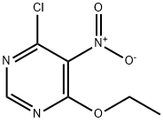 4-chloro-6-ethoxy-5-nitropyrimidine Struktur