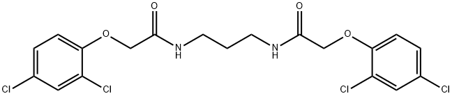 2-(2,4-dichlorophenoxy)-N-(3-{[(2,4-dichlorophenoxy)acetyl]amino}propyl)acetamide Struktur