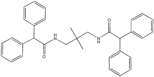 N-{3-[(diphenylacetyl)amino]-2,2-dimethylpropyl}-2,2-diphenylacetamide Struktur