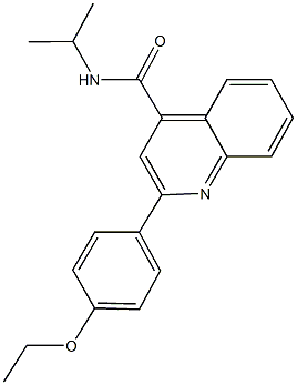 2-(4-ethoxyphenyl)-N-isopropyl-4-quinolinecarboxamide Struktur