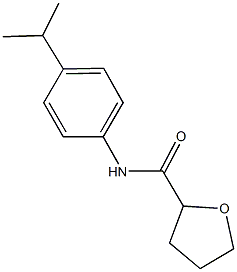 N-(4-isopropylphenyl)tetrahydro-2-furancarboxamide Struktur