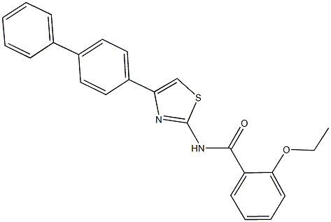 N-(4-[1,1'-biphenyl]-4-yl-1,3-thiazol-2-yl)-2-ethoxybenzamide Struktur