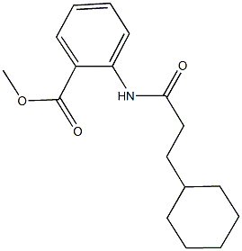 methyl 2-[(3-cyclohexylpropanoyl)amino]benzoate Struktur