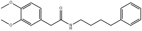 2-(3,4-dimethoxyphenyl)-N-(4-phenylbutyl)acetamide Struktur