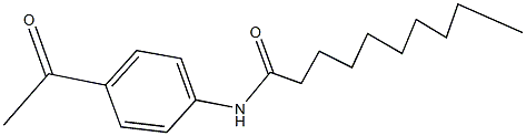 N-(4-acetylphenyl)decanamide Struktur