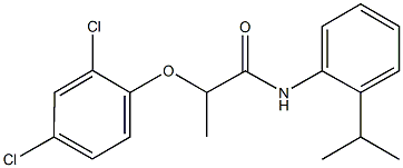 2-(2,4-dichlorophenoxy)-N-(2-isopropylphenyl)propanamide Struktur