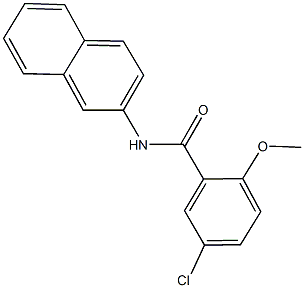 5-chloro-2-methoxy-N-(2-naphthyl)benzamide Struktur