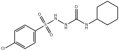 2-[(4-chlorophenyl)sulfonyl]-N-cyclohexylhydrazinecarboxamide Struktur