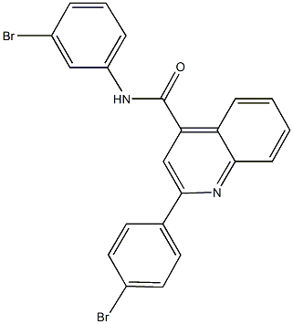 N-(3-bromophenyl)-2-(4-bromophenyl)-4-quinolinecarboxamide Struktur