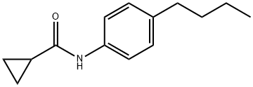 N-(4-butylphenyl)cyclopropanecarboxamide Struktur