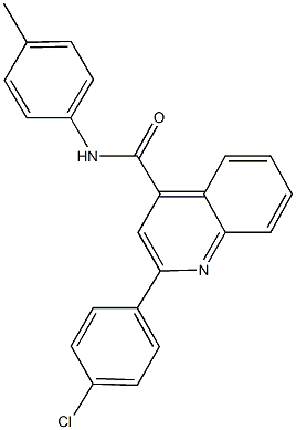 2-(4-chlorophenyl)-N-(4-methylphenyl)-4-quinolinecarboxamide Struktur