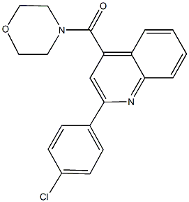 2-(4-chlorophenyl)-4-(4-morpholinylcarbonyl)quinoline Struktur