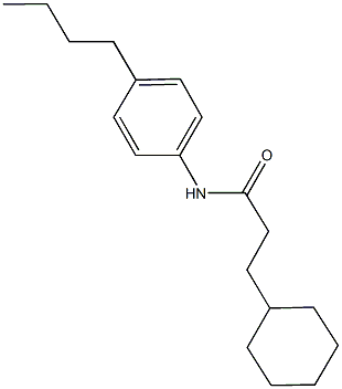 N-(4-butylphenyl)-3-cyclohexylpropanamide Struktur