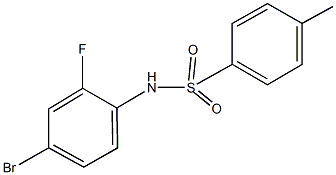 N-(4-bromo-2-fluorophenyl)-4-methylbenzenesulfonamide Struktur