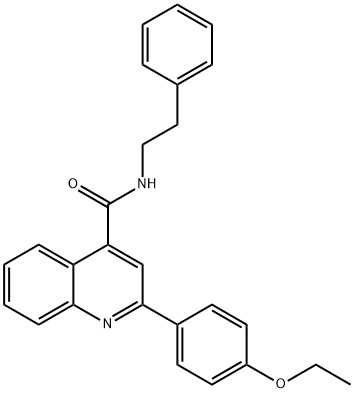 2-(4-ethoxyphenyl)-N-(2-phenylethyl)-4-quinolinecarboxamide Struktur