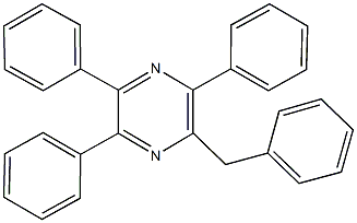 2-benzyl-3,5,6-triphenylpyrazine Struktur